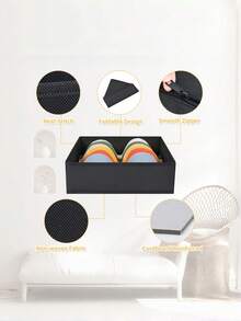 1/3/6/9/12 Packungen faltbare Stoffaufbewahrungsboxen, Kleiderschrank-Organizer, Stoffkörbe und -behälter, Einteilungen für Kleidung, Unterwäsche, BHs, Socken, Wäsche