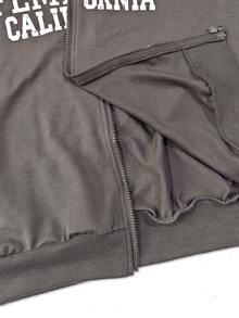 Noixe Plus Size Women Fur Collar Hooded Fitted Sweatshirt Jacket - Dark Grey - View 3