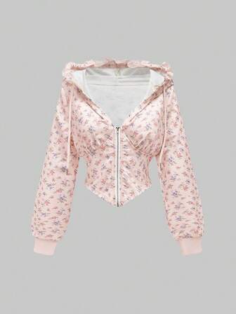 Kawaii Sweat-shirt femme Cottagecore avec nœud en dentelle, style pastoral mignon
