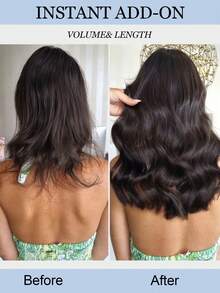 Extensions de cheveux à bande 9AM, invisibles et confortables, 20 pièces, 50 g, 12 à 24 pouces, noir naturel. Extensions de cheveux humains à bande noire pour femmes, idéales pour les sports, les vacances, les festivals, les bals de promo, les sorties et le cosplay. - SNatural - Voir 6