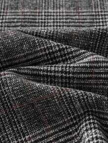 GlowEve CURVE Váy chữ A kẻ caro thanh lịch, giản dị, cỡ lớn cho nữ, mùa thu/đông - Rỉ Nâu - Xem 3