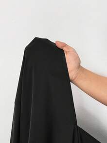 Truni 大码女式透视长袖开衩连衣裙、露背连衣裙/秋冬 - 黑色 - 查看 12