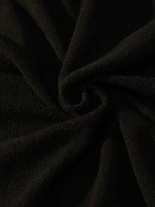 Sparklyn Teen GirlJacket, Young Women's Fashionable Faux Fur White Jacket With Embroidered Chest Design, Casual & Versatile For Back To School