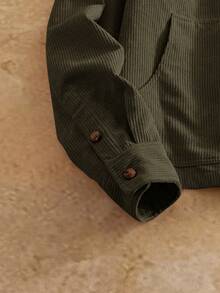 HIMLAND Men's Casual Corduroy Collar Jacket, Suitable For Everyday Wear