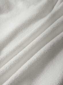 SHEIN DivaQ 女士白色人造毛皮连帽连体衣 - 白色 - 查看 9