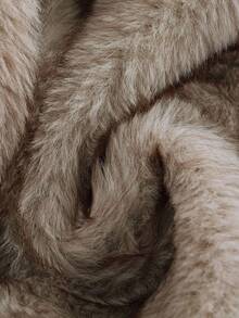 Franclia Fashionable & Elegant Casual Hooded Faux Fur Patchwork Thick Black Padded Coat For Women, Autumn/Winter - Army Green - View 5