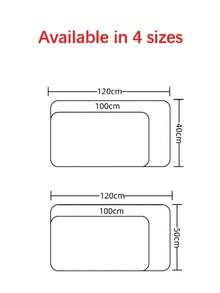 1件装护眼桌垫，皮革桌布，适用于儿童学习电脑桌，防滑防油，圣诞礼物 - 彩色 - 查看 8