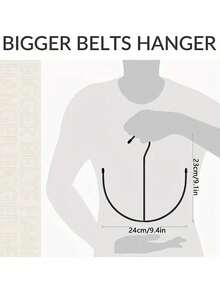 Organizador de perchas ahorradores de espacio, estante en forma de U de uso múltiple para el armario, bufandas, cinturones y secado de zapatos - Multicolor - Ver 11