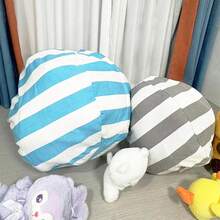 1 Paket Tas Penyimpanan Mainan Mewah Bergaris, Penutup Kursi Kapasitas Besar dengan Desain Pegangan, Bahan Poliester Berkualitas Tinggi, Tas Penyimpanan Selimut Multifungsi dengan Resleting, Tas Penyimpanan Mainan Mewah, Tas Sofa Bergaris, Tas Penyimpanan Selimut Kapasitas Besar dengan Resleting untuk Perjalanan, Tas Penyimpanan Mainan Multifungsi dari Kanvas, Perlengkapan Selimut dan Perjalanan, Kotak Penyimpanan untuk Mengatur Rumah - MultiWarna - View 6