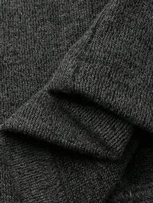 DAZY Women's Minimalist Waist Cinched Knit Jumpsuit Pajamas - Grey - View 7