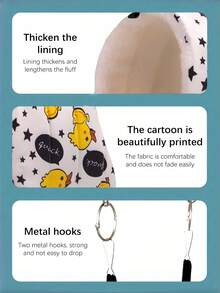 1PC Cartoon Printed Warm Fleece Triangular Sleeping Nest For Parrots Hamsters Chinchillas Squirrels Autumn Winter Pet Bed