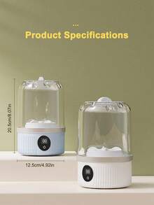 Teckwe Nueva taza de lavandería mini con batería de 3000mAh de larga duración, lavadora portátil de ropa interior, lavadora pequeña, adecuada para limpiar ropa íntima y calcetines de mujeres embarazadas y bebés, con función de lavado suave - Multicolor - Ver 10