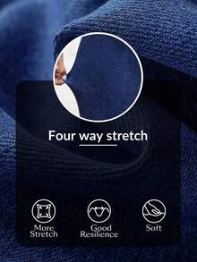 SHEIN PETITE Quần jean bó sát co giãn Ombre thường ngày cho nữ - Rửa tối - Xem 4