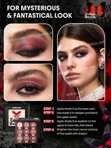 SHEGLAM Cursed Chrysalis Palette 9 色眼影眼影盤奶油啞光萬聖節垃圾妝容哥特式持久高色素閃光眼影 品牌 美容 化妝 化妝品 適合女性與女孩 完美搭配夏季春季 Y2K 時尚 流行 生日 母親節禮物 假期 派對準備就緒 最佳顏色 - 彩色 - 查看 5