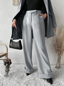 EURMUSE Slant Pocket Wide Leg Pants