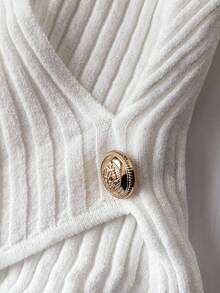 Franclia 女士秋冬新款浪漫休闲百搭优雅淑女针织套头衫秋季毛衣