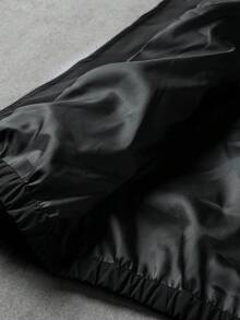 Manfinity Roghcode 男士休闲撞色连帽长袖夹克外套 - 寶藍色 - 查看 7