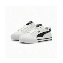 Puma Court Classic Vulc Sneaker Men's Sneakers White 396558 - White- Black - View 3