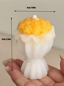 Joivida 1pc/3pcs Hand-Held Bouquet Rose Candle, In The Shape Of A Rose Bouquet, Suitable For Scented Candles, Resin Casting, Decorative Items, Home Decoration And Festival Gifts, Three-Dimensional Flower Scented Candle Creativity - Multicolor - View 7