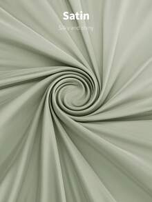 SHEIN Belle 优雅、浪漫、绿色、编织哑光、缎带装饰、露肩、无肩带、修身、鱼尾伴娘礼服 - 橄欖綠 - 查看 9