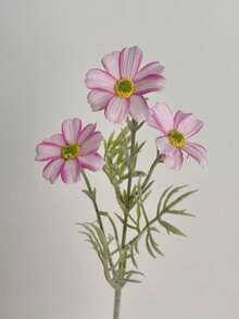 1 pieza/3 piezas Flores de cosmos de tacto real de 17 pulgadas - Ramo de margaritas bohemias, decoración del hogar para todo el año, centro de mesa para bodas de verano y acción de gracias de otoño, crisantemo artificial sin decoloración para mesa/fotografía - Multicolor - Ver 16