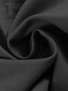 Manfinity Homme Men Long Sleeve Flap Pocket Drawstring Waist Hooded Thermal Lined Padded Coat, For Fall Winter