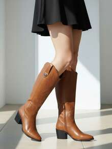 Women Western Boots - Camel - View 3