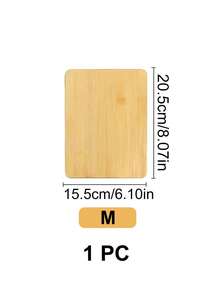 1块手工竹制砧板，多功能双面手柄切菜板，水果板，便携式露营蔬菜板，厨房用品