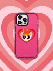 THE POWERPUFF GIRLS X SHEIN A Powerpuff Girls Transparent Minimalist Soft-Shell Cartoon Series Phone Case Compatible With IPhone 17/13/14/15/16 Pro, Original Hand-Painted Soft-Shell With Anti-Drop Design, Gift For Girlfriend For Holidays - Multicolor - View 1