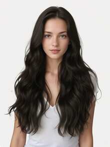 Extensions de cheveux à bande 9AM, invisibles et confortables, 20 pièces, 50 g, 12 à 24 pouces, noir naturel. Extensions de cheveux humains à bande noire pour femmes, idéales pour les sports, les vacances, les festivals, les bals de promo, les sorties et le cosplay. - SNatural - Voir 3