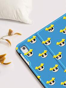 THE POWERPUFF GIRLS X SHEIN 可爱卡通图案防震时尚平板电脑保护套，兼容三星 Galaxy Tab、iPad 10 代、iPad 7/8/9 代（10.2 英寸），高端质感，支持自动睡眠/唤醒功能，时尚保护套 - 彩色 - 查看 5
