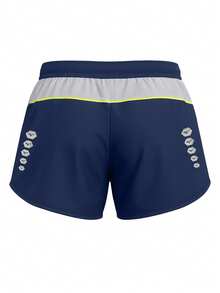Mizuno شورت رياضي للنساء أزرق داكن - أزرق بحري - مشاهدة 2