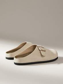Solecia Mules casuales con diseño de hebilla para mujer - Albaricoque - Ver 4