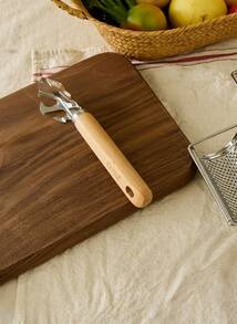 Cirelle 1 pieza Soporte para platos, utensilios de cocina profesionales con mango de madera y herramientas de acero inoxidable, artículos culinarios esenciales para hornear, cocinar, regalo para chef, utensilios para el hogar y el restaurante - Multicolor - Ver 2