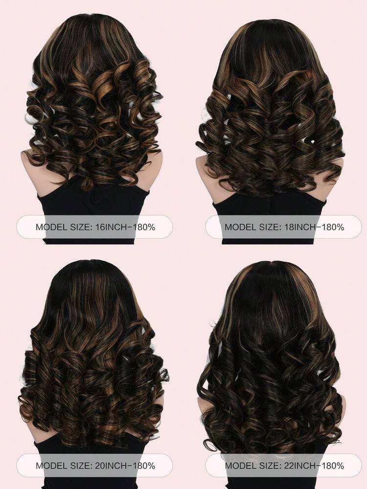 1B/27 渐变挑染蕾丝前假发，真人发，预先拔毛，6X5 蕾丝渐变波浪卷假发，无胶假发，女士真人发，18 英寸，180% 密度 - S1/22 - 查看 15