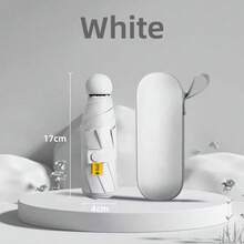 1 pieza Paraguas mini portátil tipo cápsula - Paraguas de viaje multifuncional resistente al agua y protección UV - Multicolor - Ver 6