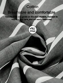 Almamuse Camisa a rayas gris y blanca, cómoda para ir al trabajo y uso diario casual, primavera/verano - Negro - Ver 7