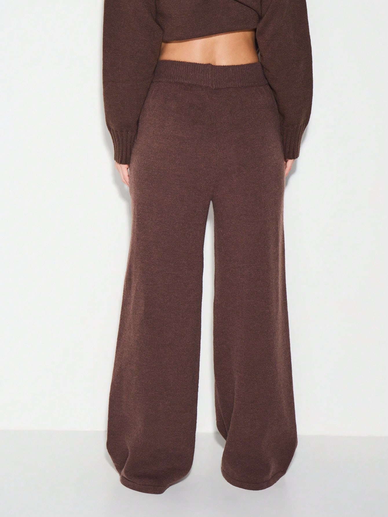 KIZN Pantalon de jogging large en maille côtelée