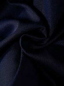 SHEIN 女童藏蓝色彼得潘领双排扣褶裥下摆长袖两用连衣裙，适合休闲、优雅、通勤、校园等场合。 - 寶藍色 - 查看 8