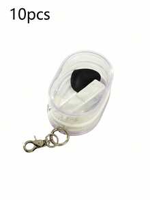 1 椭圆形、可爱、休闲、小巧、简约、单色拉链、透明PVC、防水、大容量、便携、多功能化妆品和洗漱用品收纳袋，带钥匙扣。 - 彩色 - 查看 23