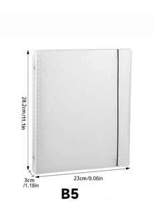 A5 B5 Notebook PP Cover Detachable Transparent Binder Refill Paper Loose Leaf Spiral Ring Planner For Office Work Supplies Journal Diary - Clear - View 9