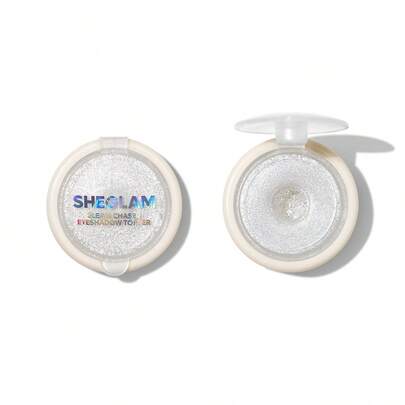 SHEGLAM Gleam Chaser Eyeshadow Topper-Frosting Silver Diamond Glitter Eyeshadow Powder Shimmer Finish Blendable Smooth Shiny Eyeshadow Brand Beauty Makeup Face Paint Cosmetic For Women Girls Perfect For Winter Ideal For Y2K Fancy Fashion Suitable For Birthday Christmas Gift Party Ready Best Color