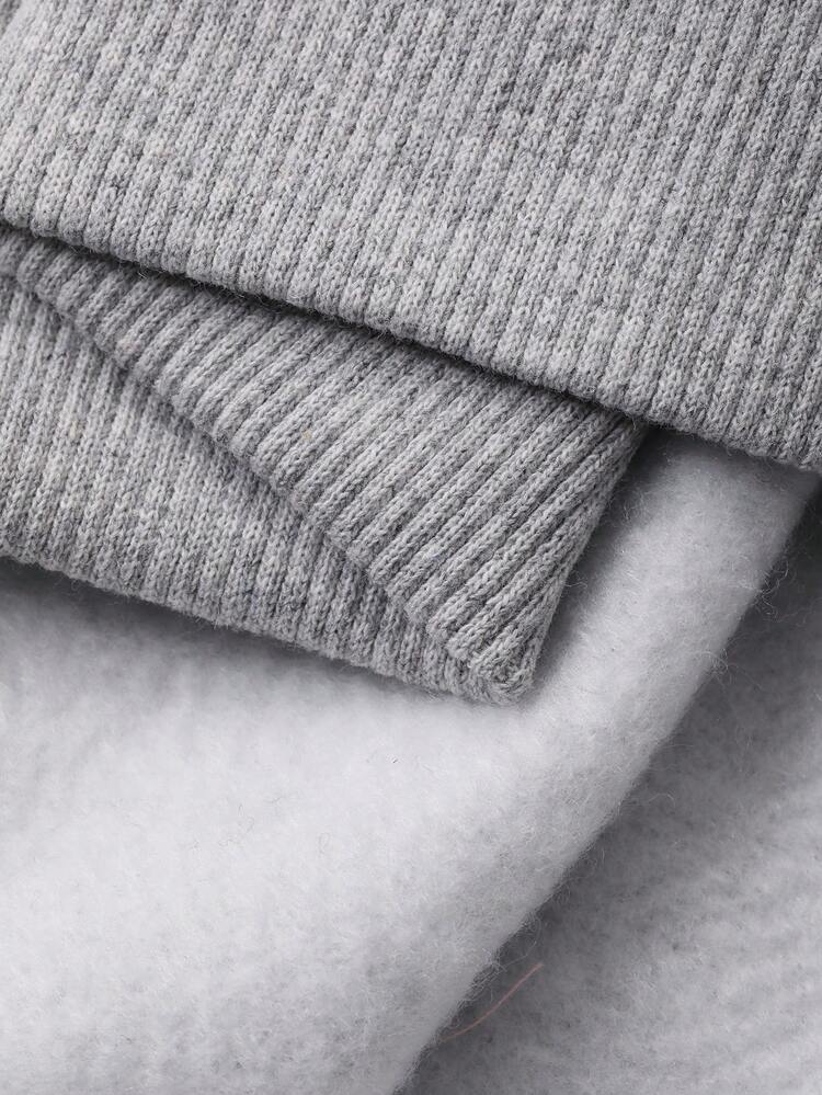 Women's Casual Lace Patchwork Thermal Lined Crew Neck Long Sleeve Sweatshirt