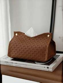 1 Hộp đựng khăn giấy họa tiết dệt dung tích lớn, có nắp đậy để đựng khăn giấy cho gia đình, phòng khách, bàn bếp, phòng ăn, phòng ngủ, trang trí ngày lễ, lễ hội, quà tặng đám cưới không thể thiếu - Nhiều màu - Xem 13