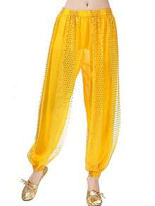 1件装 女士成人舞蹈服亮片宽松裤 - 彩色 - 查看 15