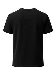 Calvin Klein Classic Monogram Men's T-Shirts Black - Black - View 5