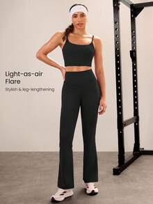 GLOWMODE 31" PeakBum Powersculpt™-Air Play The Flare Sweat-Wicking Cool Feel Butt-Lifting Leggings High Impact Workout Running Training Fall Winter