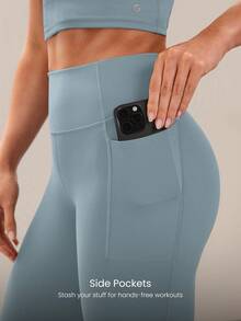 GLOWMODE 24" Peakbum Powersculpt™-Air Sculpt Flex Sweat-Wicking Cool Feel V-Waist Butt-Lifting Leggings High Impact Workout Running Training Fall Winter