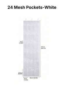 24/28 格网眼鞋袋，后门挂袋，节省空间收纳袋，布艺衣柜鞋袋，适用于小型企业主/商店/零售商，可用于装饰、节日装饰、房间装饰、家居装饰、卧室装饰、收纳袋、家居收纳、女士白色T恤、女士黑色裤子、女士冬装、连衣裙等。 - 灰色 - 查看 12