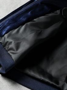 Aesthetic Post 年轻、运动、刺绣、天鹅绒运动套装，男士夹克套装